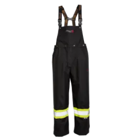 3907FRP Journeyman 300D Triloabl Rip-Stop FR Bib Pants - Black