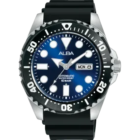 Alba Active Analogue Silicone Strap Blue Dial Watch AL4493X