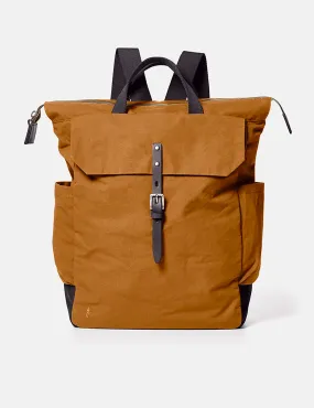 Ally Capellino Fin Hybrid Waxy Rucksack - Breen