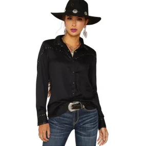 Ariat Women's Rhonda Black Long Sleeve Shirt 10047368