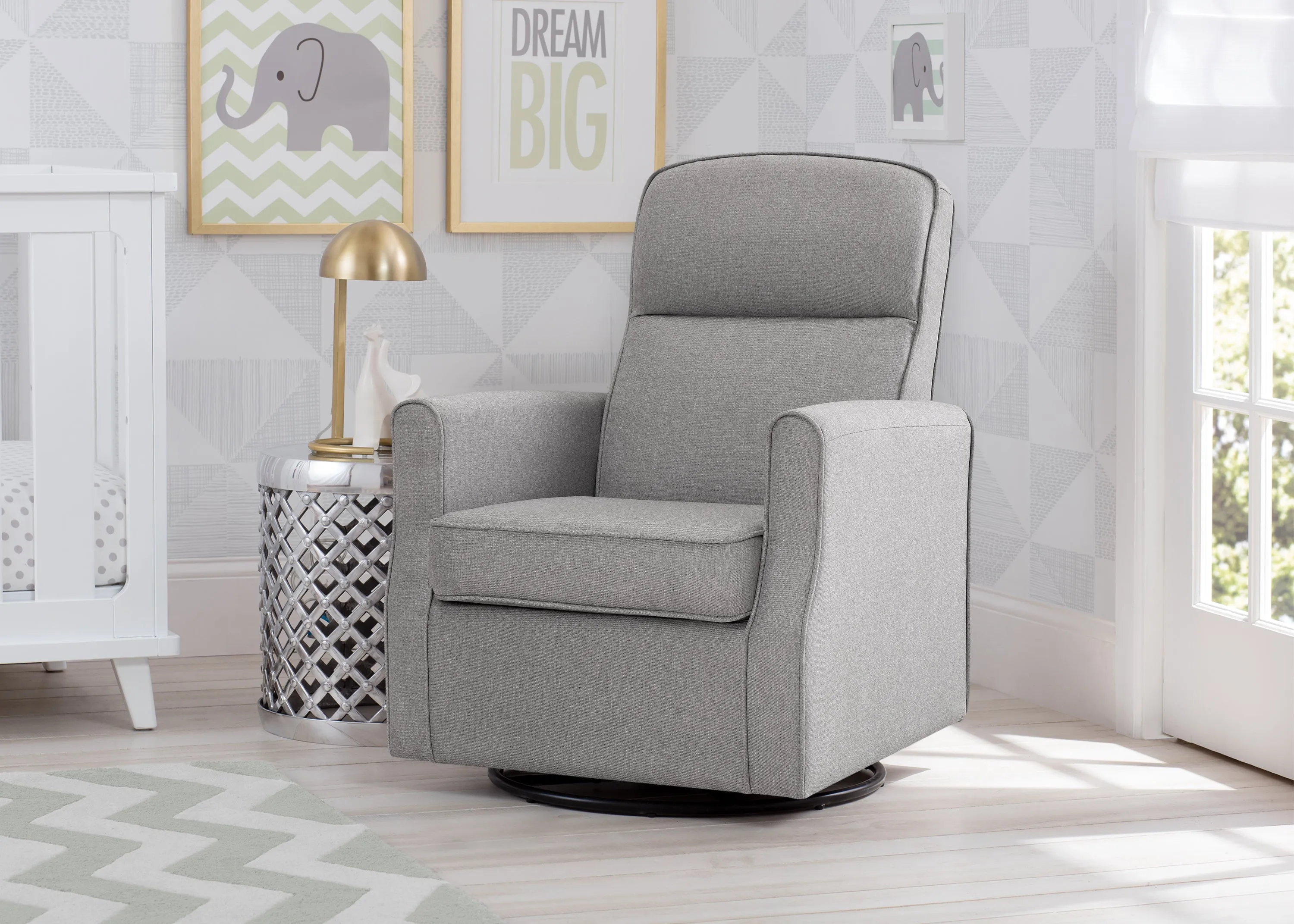 Blair Slim Nursery Glider Swivel Rocker Chair