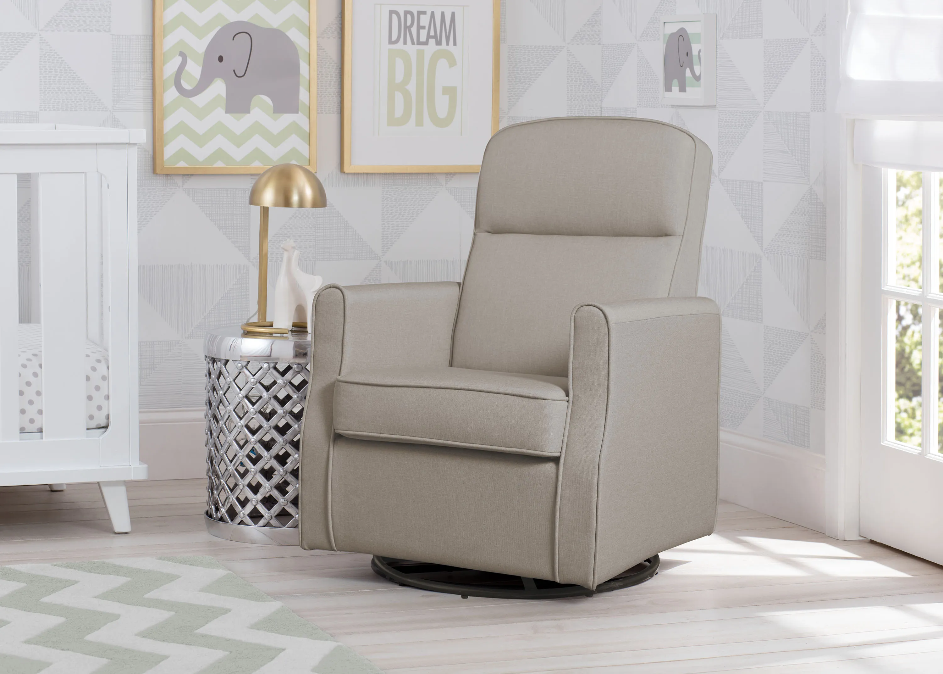 Blair Slim Nursery Glider Swivel Rocker Chair