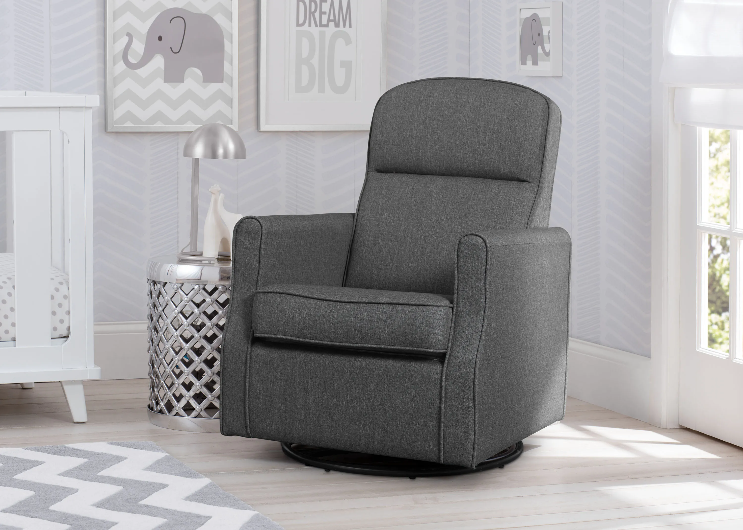 Blair Slim Nursery Glider Swivel Rocker Chair