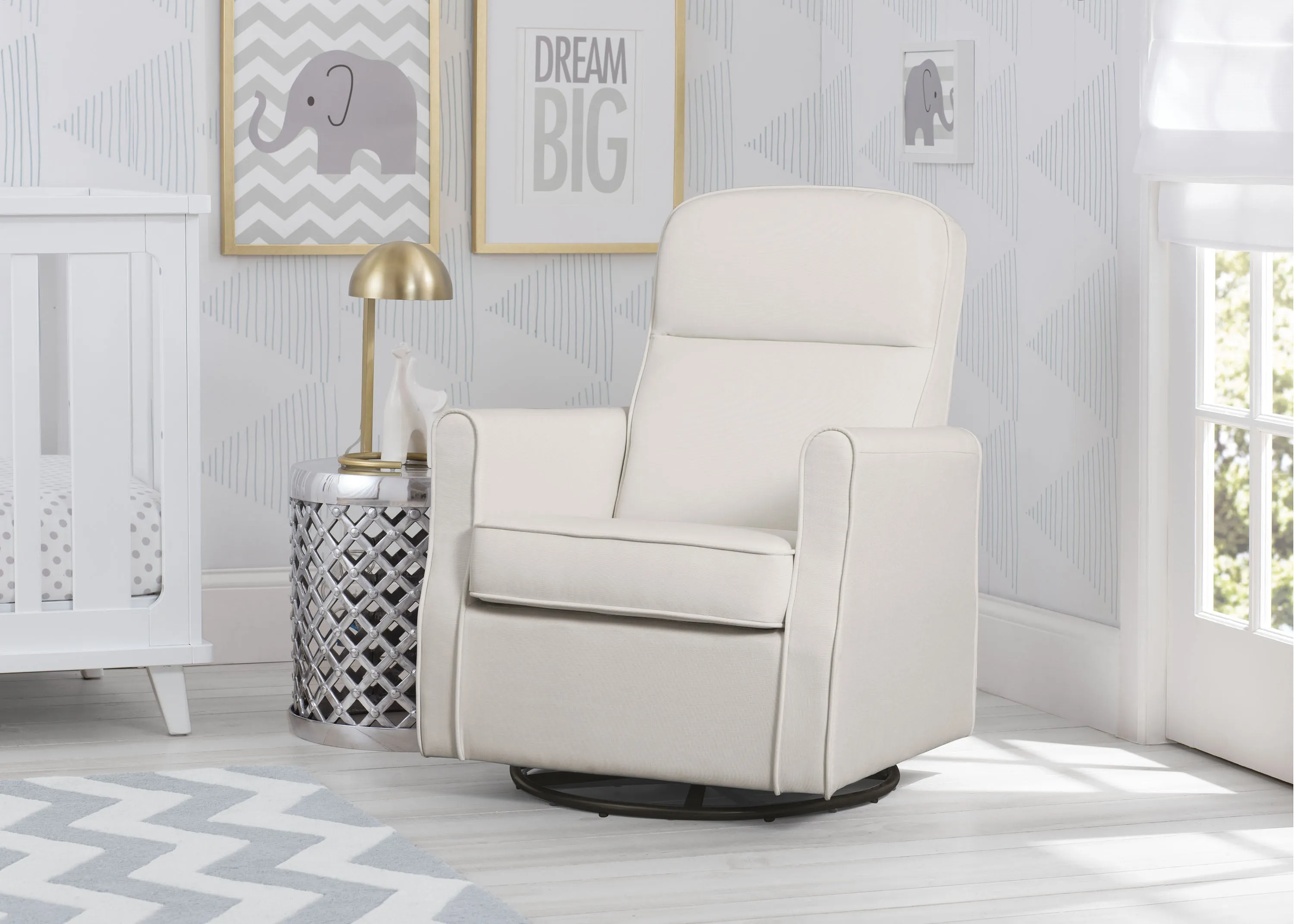 Blair Slim Nursery Glider Swivel Rocker Chair