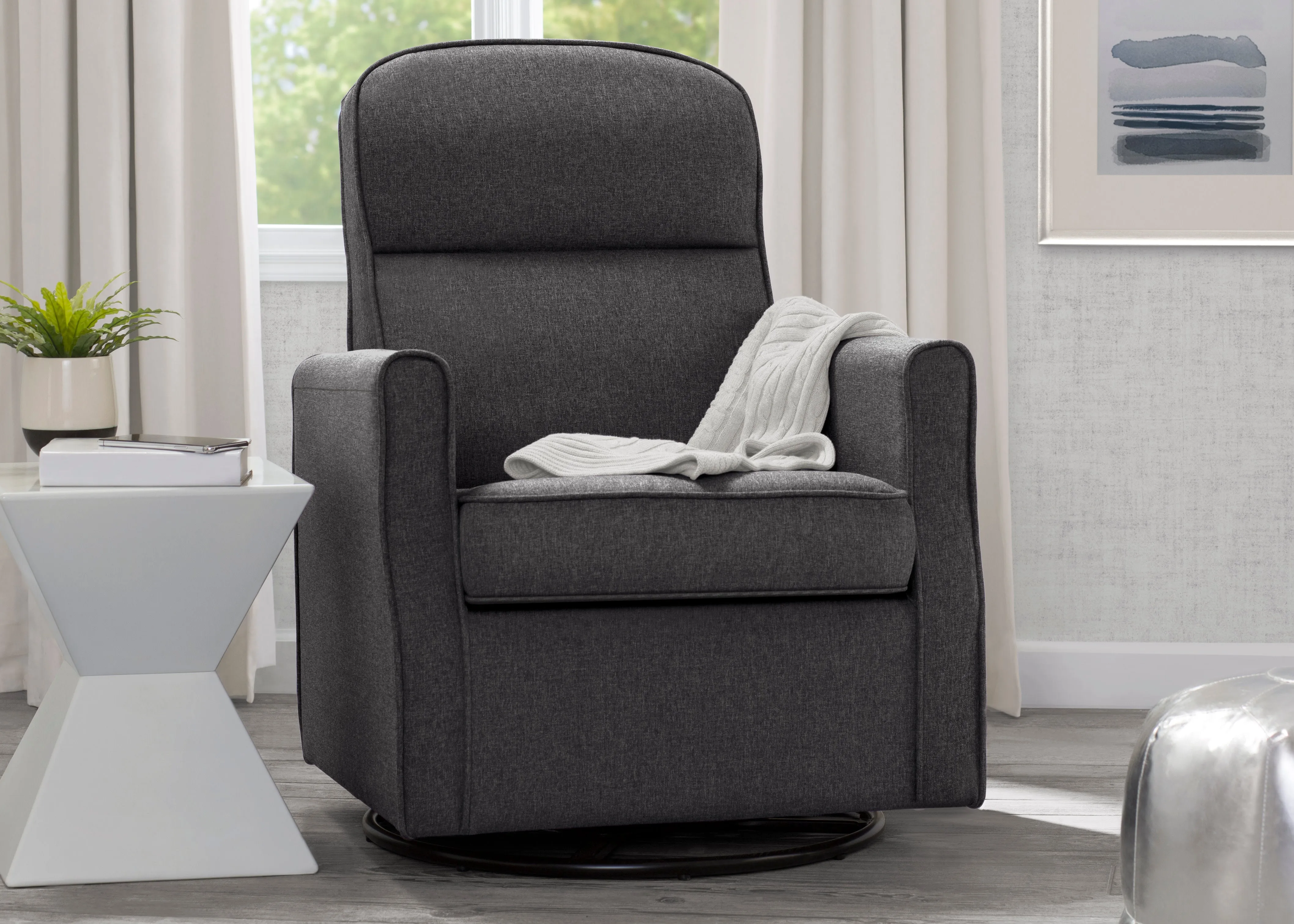 Blair Slim Nursery Glider Swivel Rocker Chair