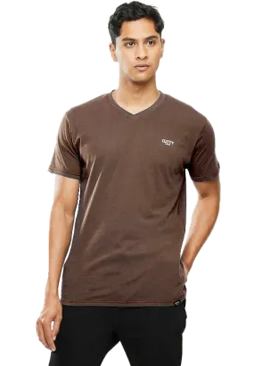 Cutty V Neck Taupe Tee