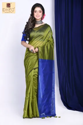 DESERT BLUEBELLS- Bengal Handloom Saree