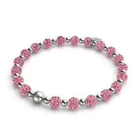 Flamingo Sparkle | Crystal Kikiballa Bracelet