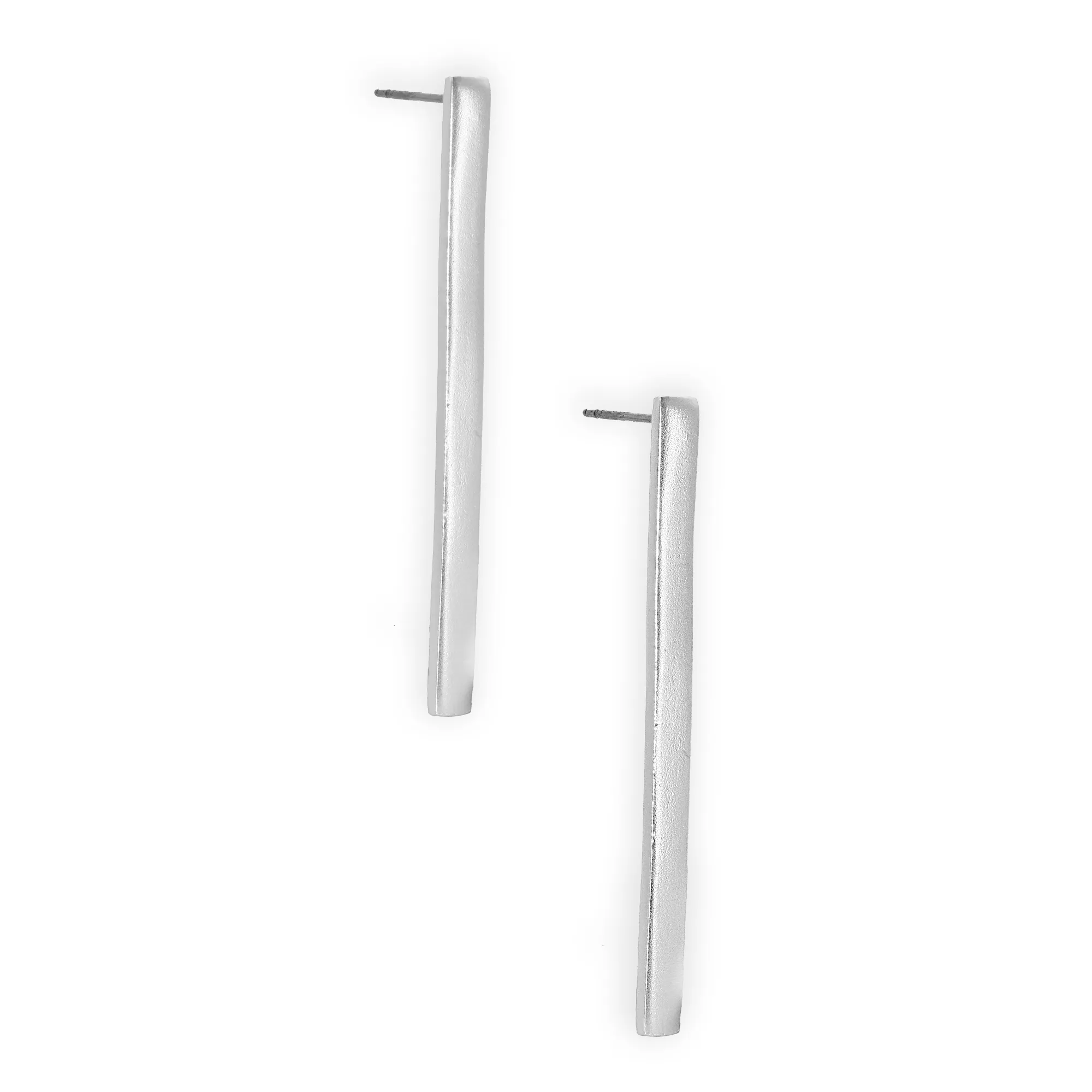 Flat bar drop earrings