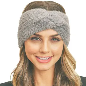 Fuzzy Twisted Headband Earwarmer Earmuff