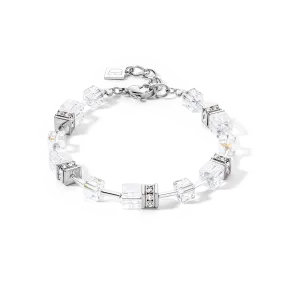 GeoCUBE® Iconic Nature bracelet silver-white