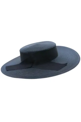 Hire MORGAN & TAYLOR Laya Boater Hat (Navy Blue)