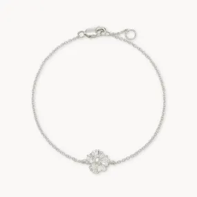 little wildflower bracelet - sterling silver