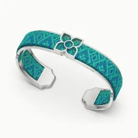 Lotus Silk Cuff - Andaman Green