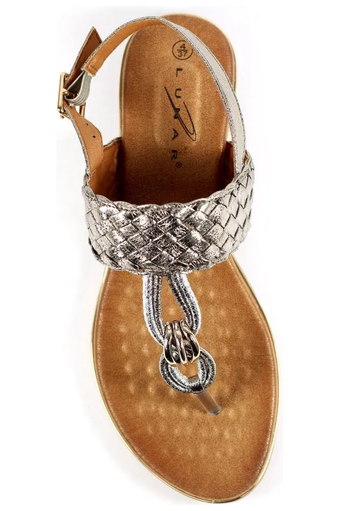 Lunar Ladies Sandals Dawley JLH392 Pewter