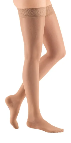 mediven sheer & soft, 20-30 mmHg, Thigh High w/ Lace Top-Band, Closed Toe