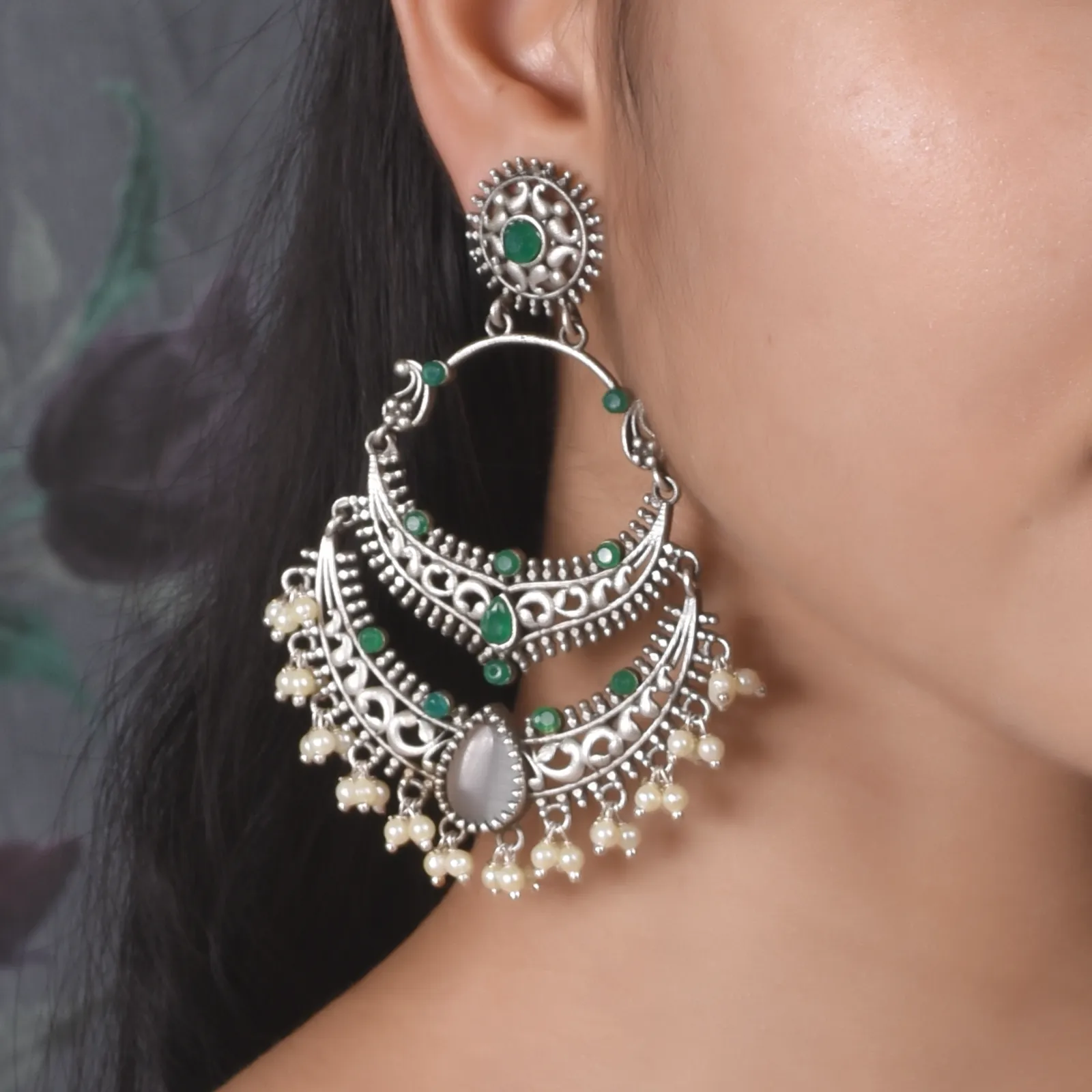 Mugdha Chandbali Earrings