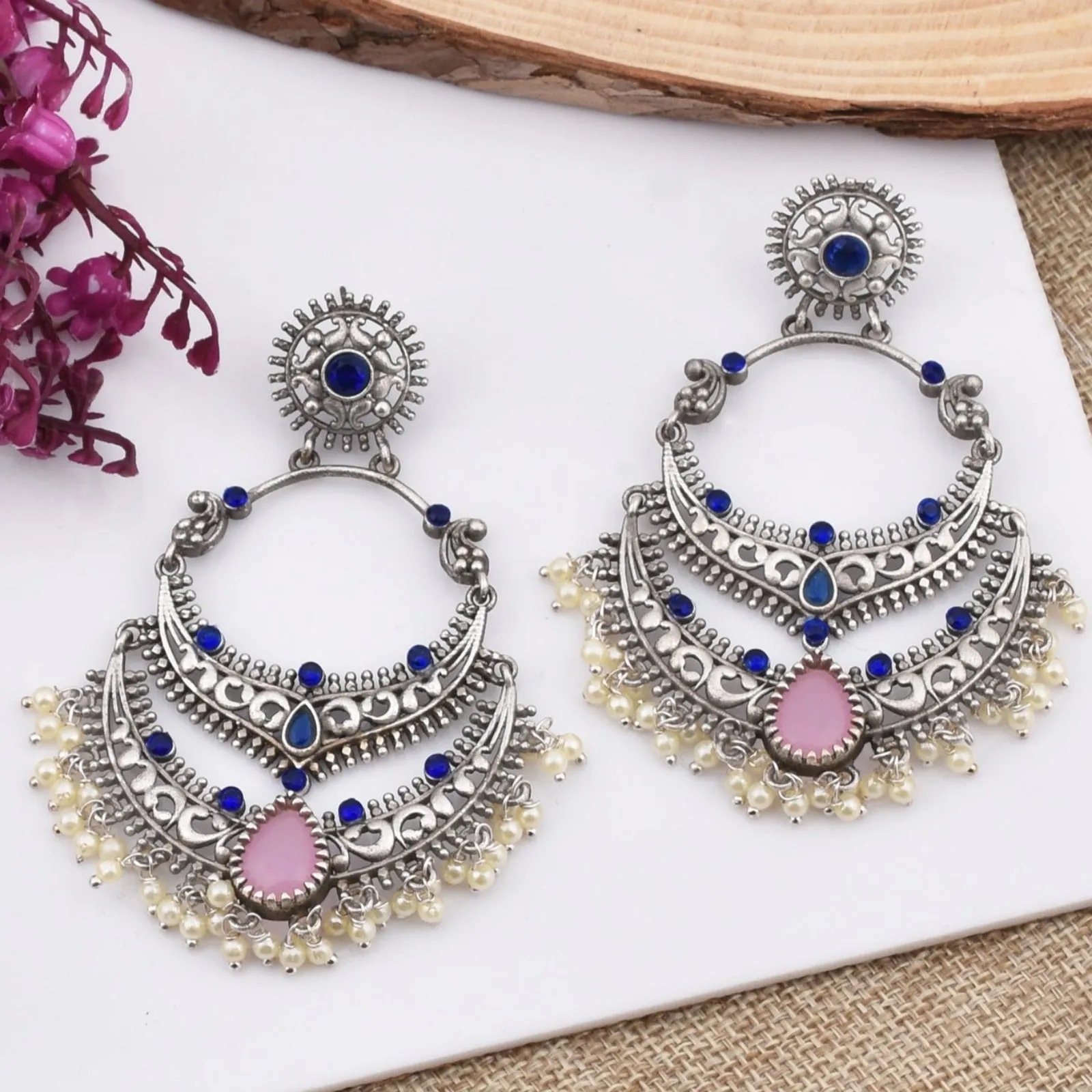 Mugdha Chandbali Earrings