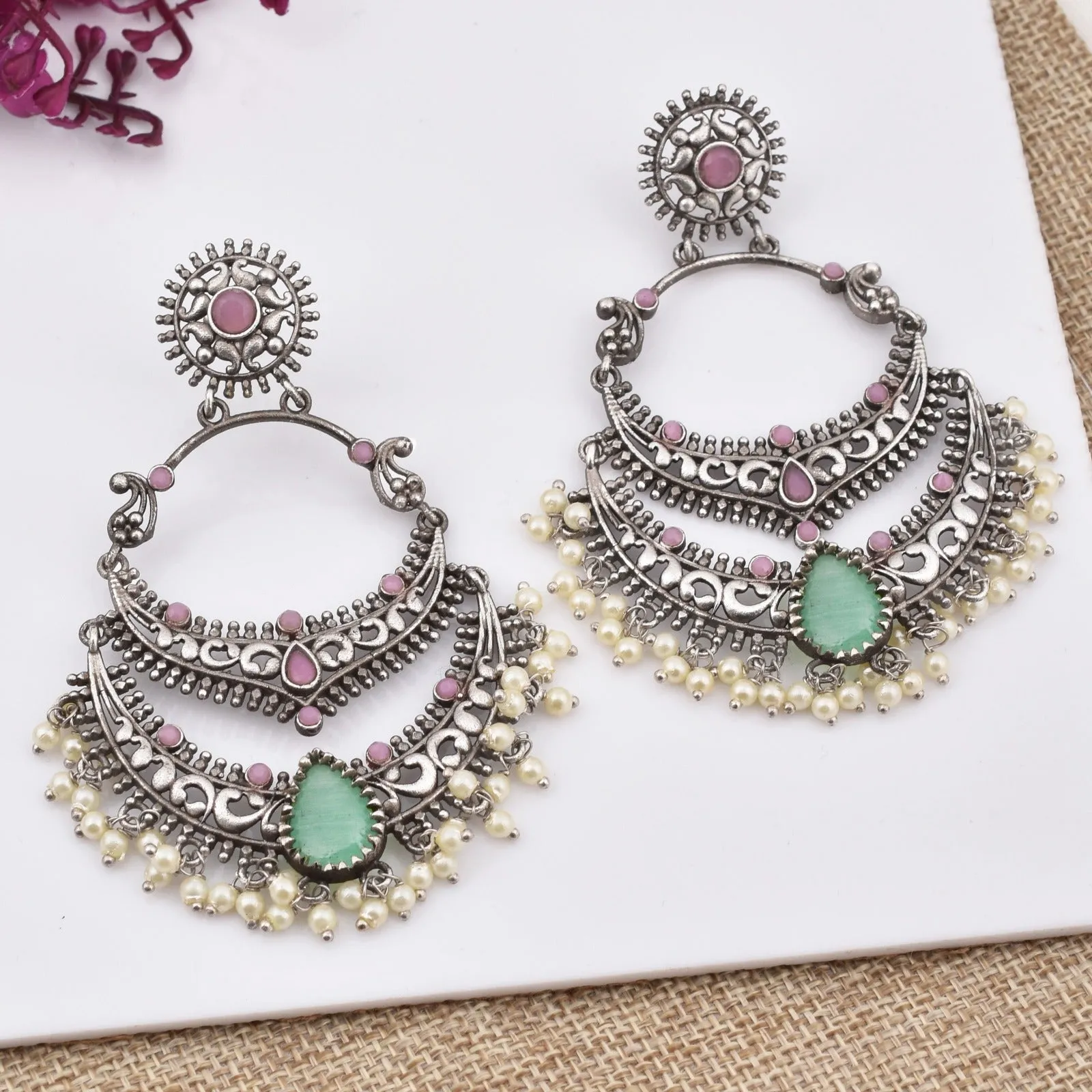 Mugdha Chandbali Earrings