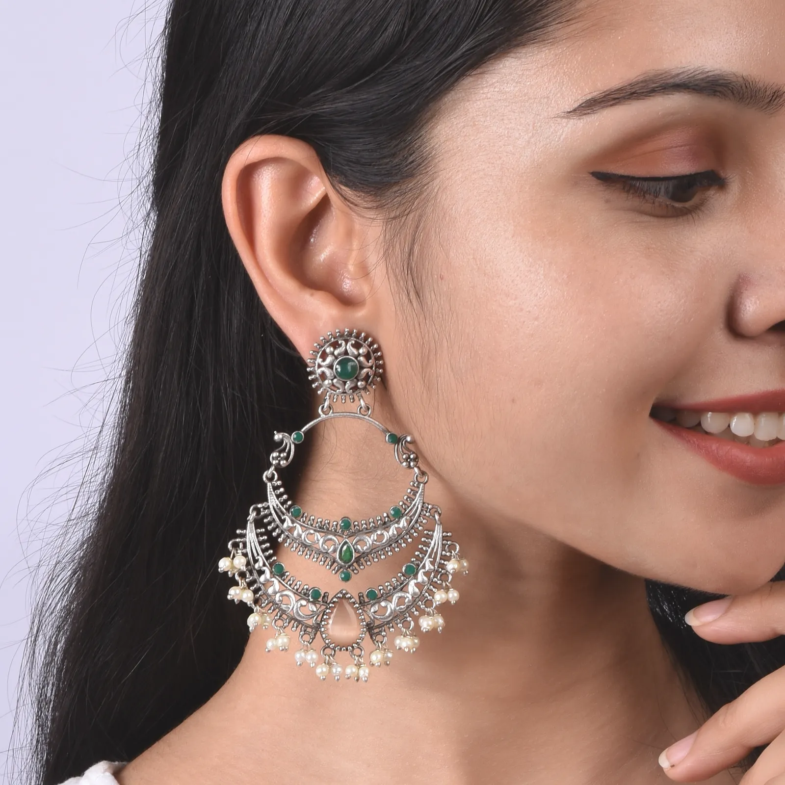 Mugdha Chandbali Earrings