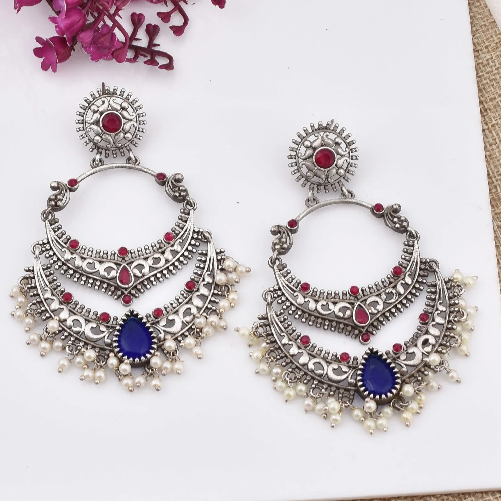 Mugdha Chandbali Earrings