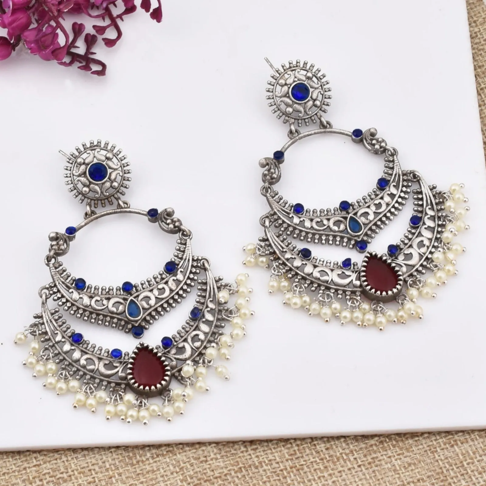 Mugdha Chandbali Earrings