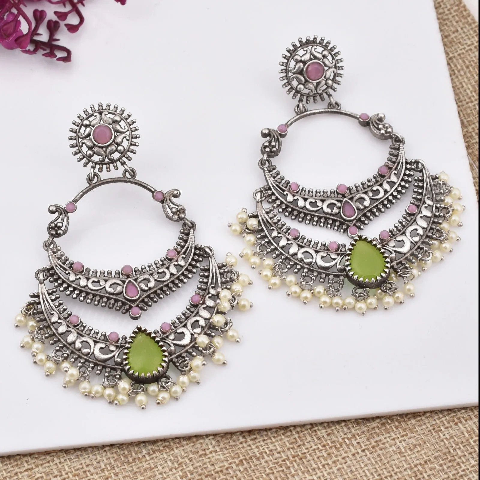 Mugdha Chandbali Earrings