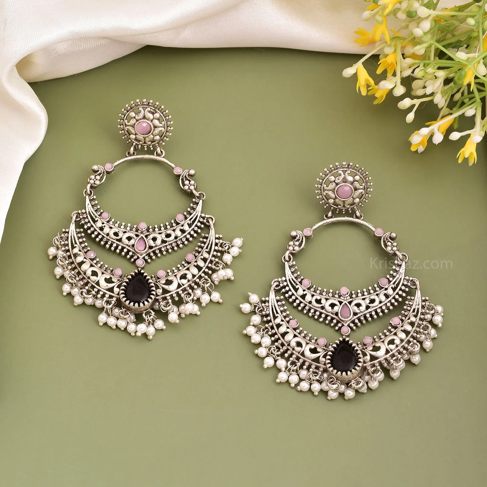 Mugdha Chandbali Earrings