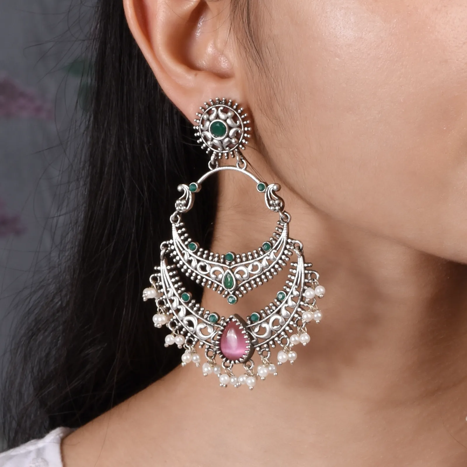 Mugdha Chandbali Earrings