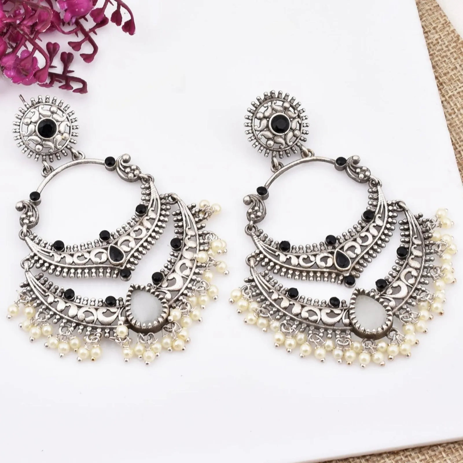 Mugdha Chandbali Earrings