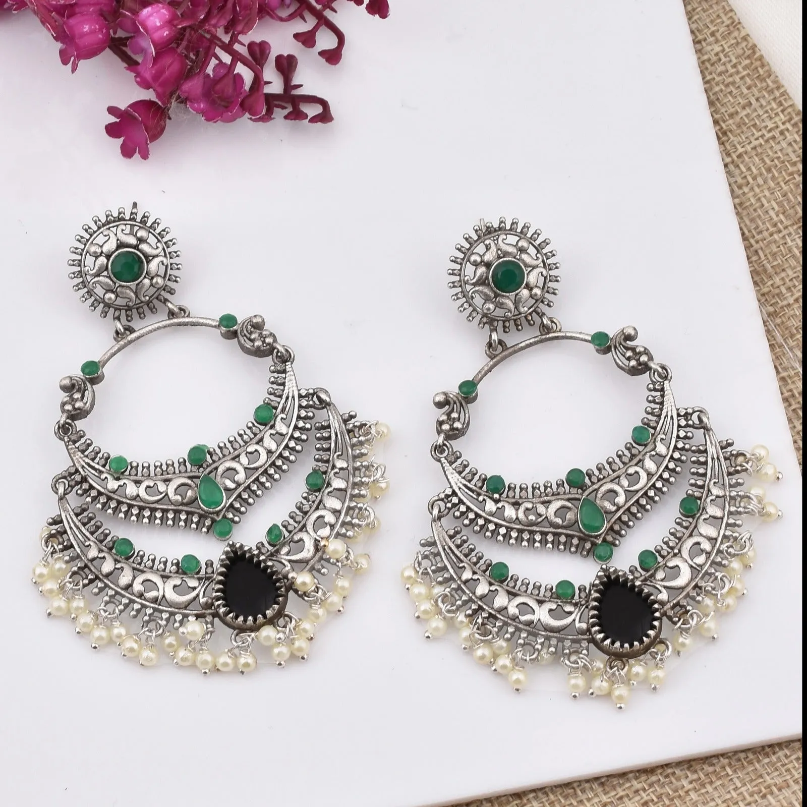 Mugdha Chandbali Earrings