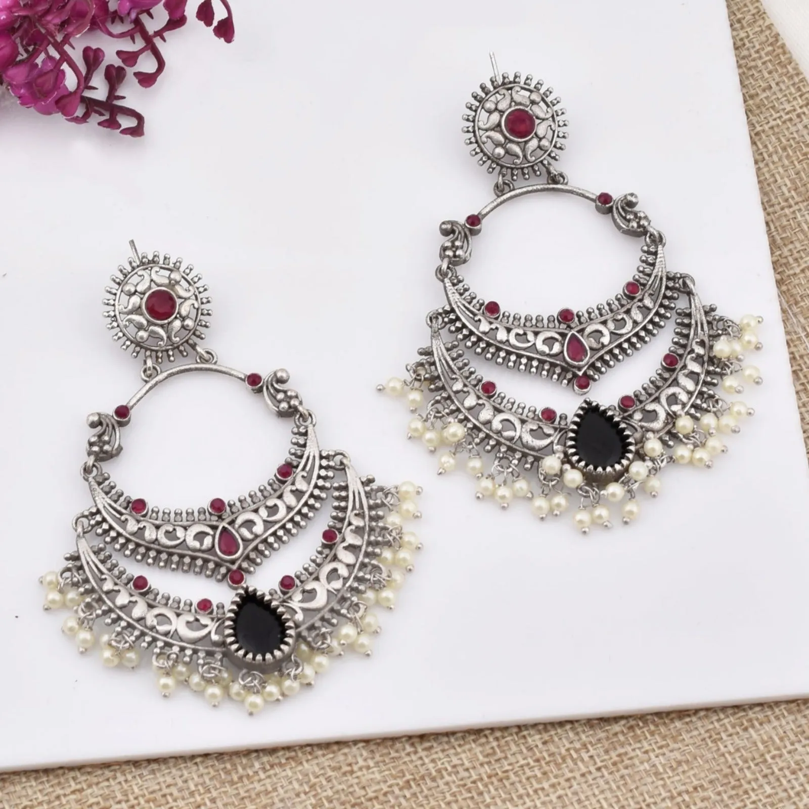 Mugdha Chandbali Earrings