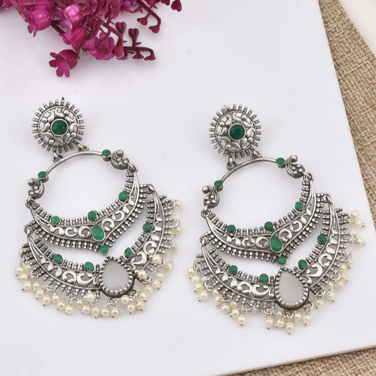 Mugdha Chandbali Earrings