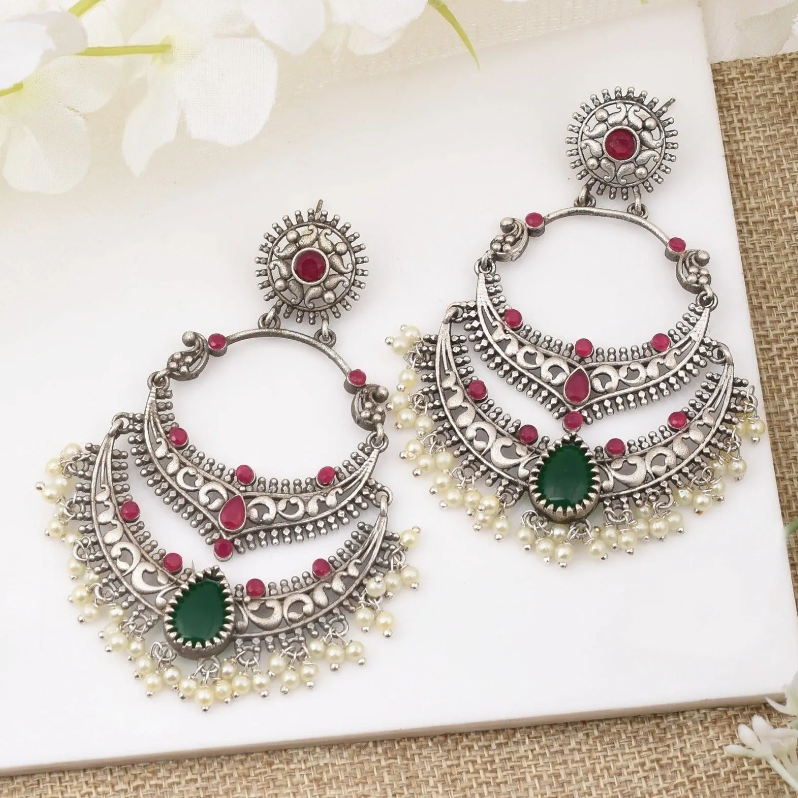 Mugdha Chandbali Earrings