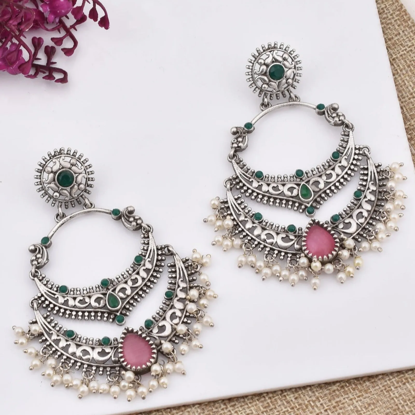 Mugdha Chandbali Earrings