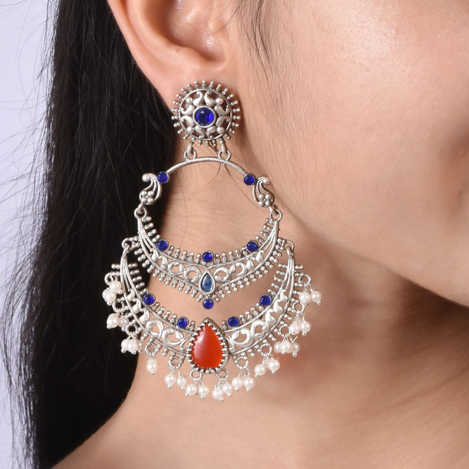 Mugdha Chandbali Earrings