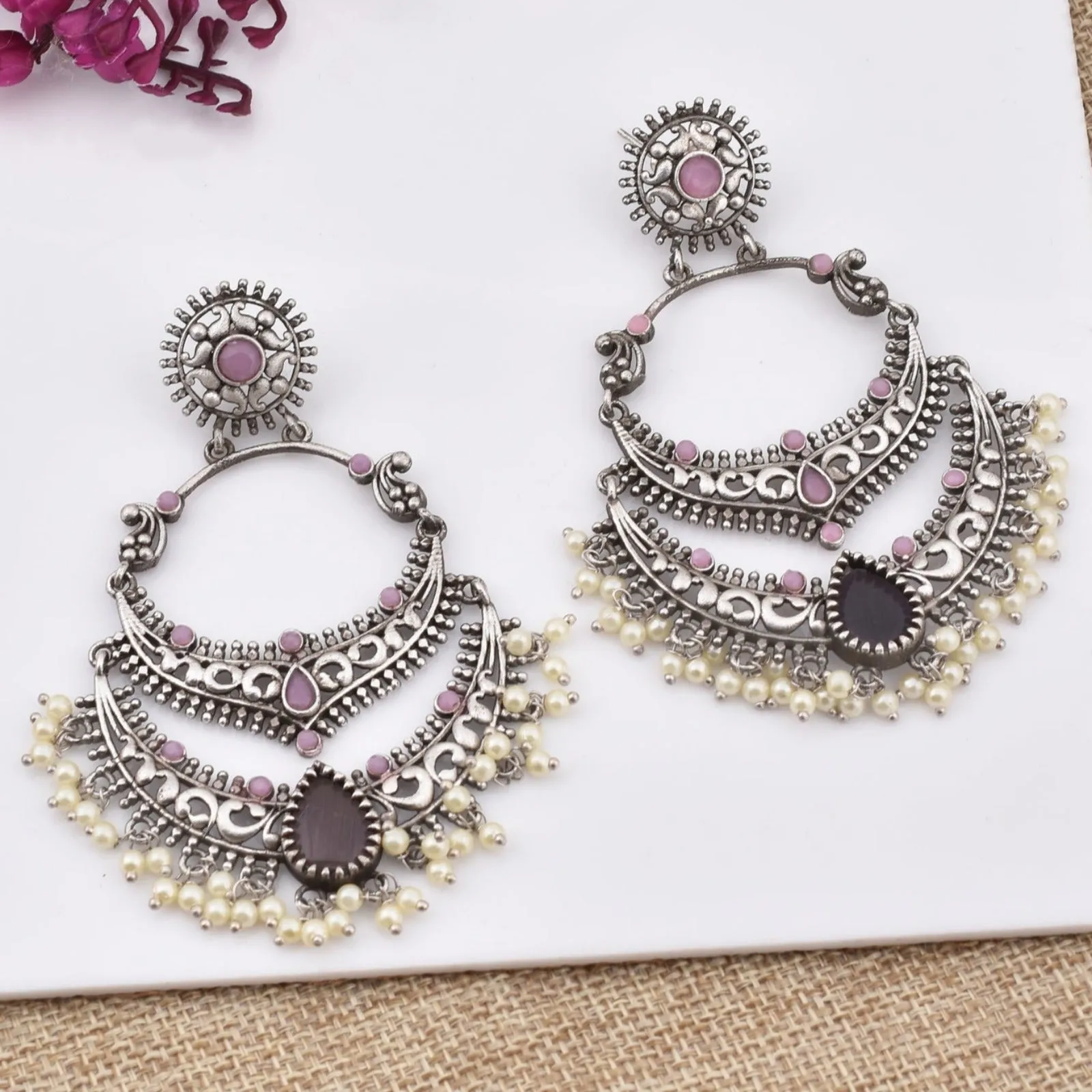 Mugdha Chandbali Earrings