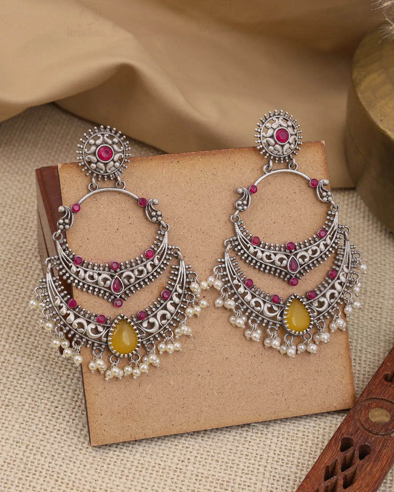 Mugdha Chandbali Earrings