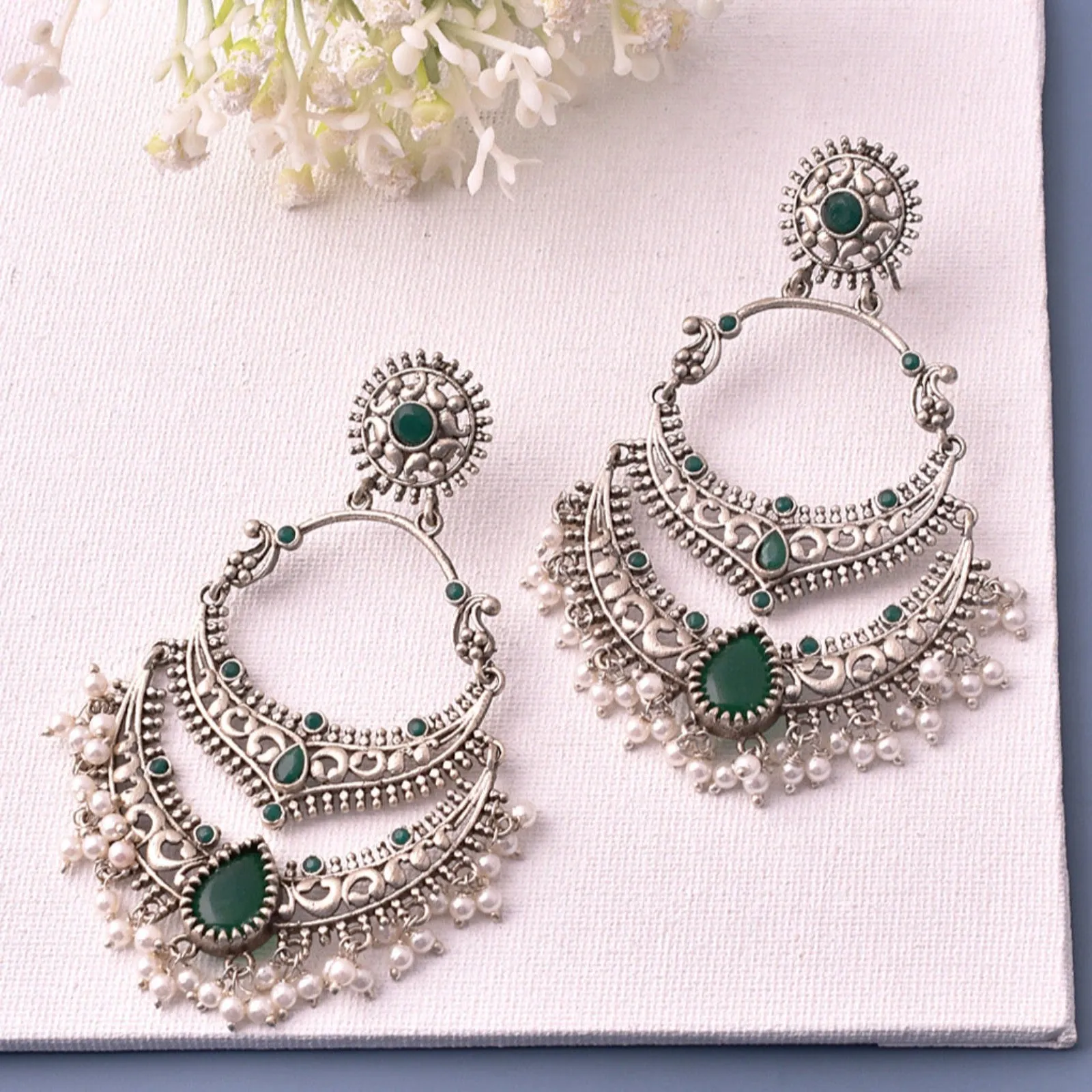 Mugdha Chandbali Earrings