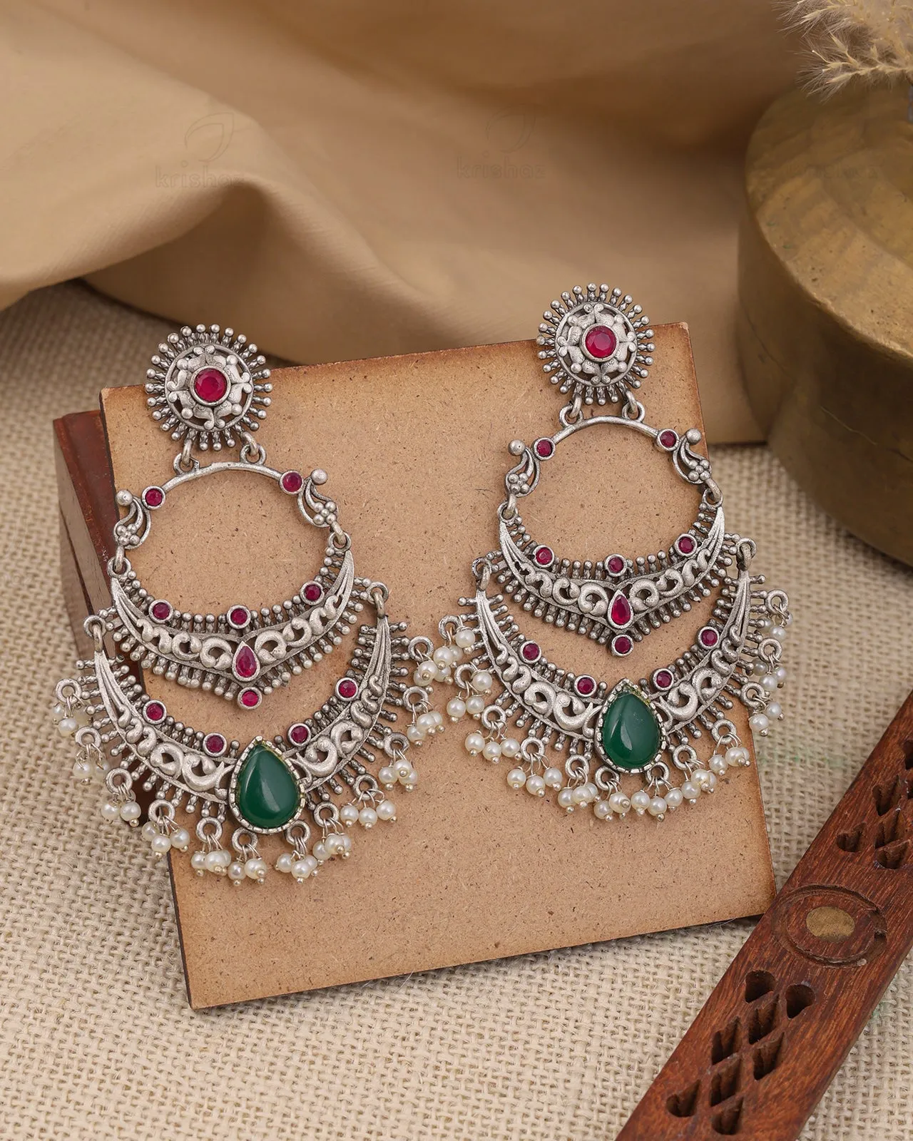 Mugdha Chandbali Earrings