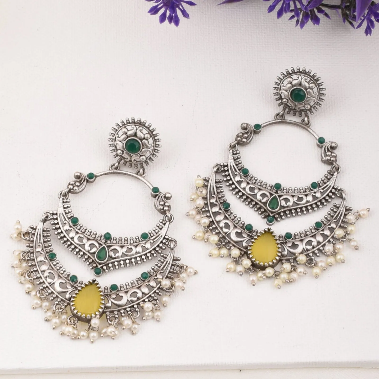 Mugdha Chandbali Earrings