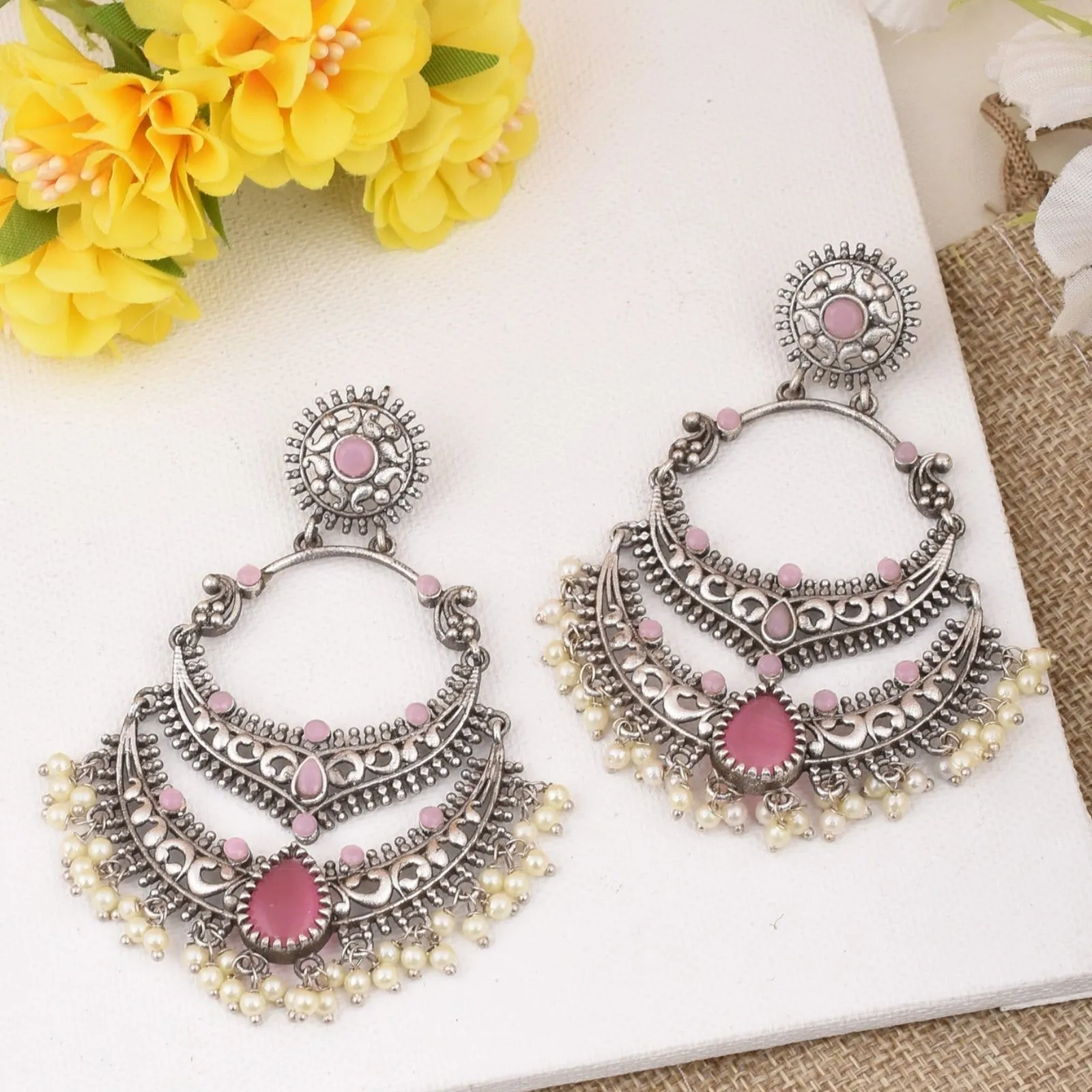 Mugdha Chandbali Earrings