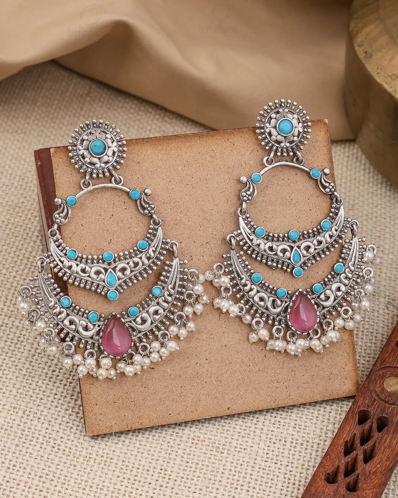 Mugdha Chandbali Earrings