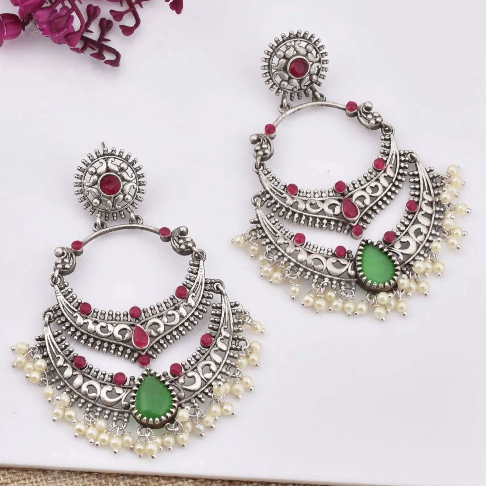 Mugdha Chandbali Earrings