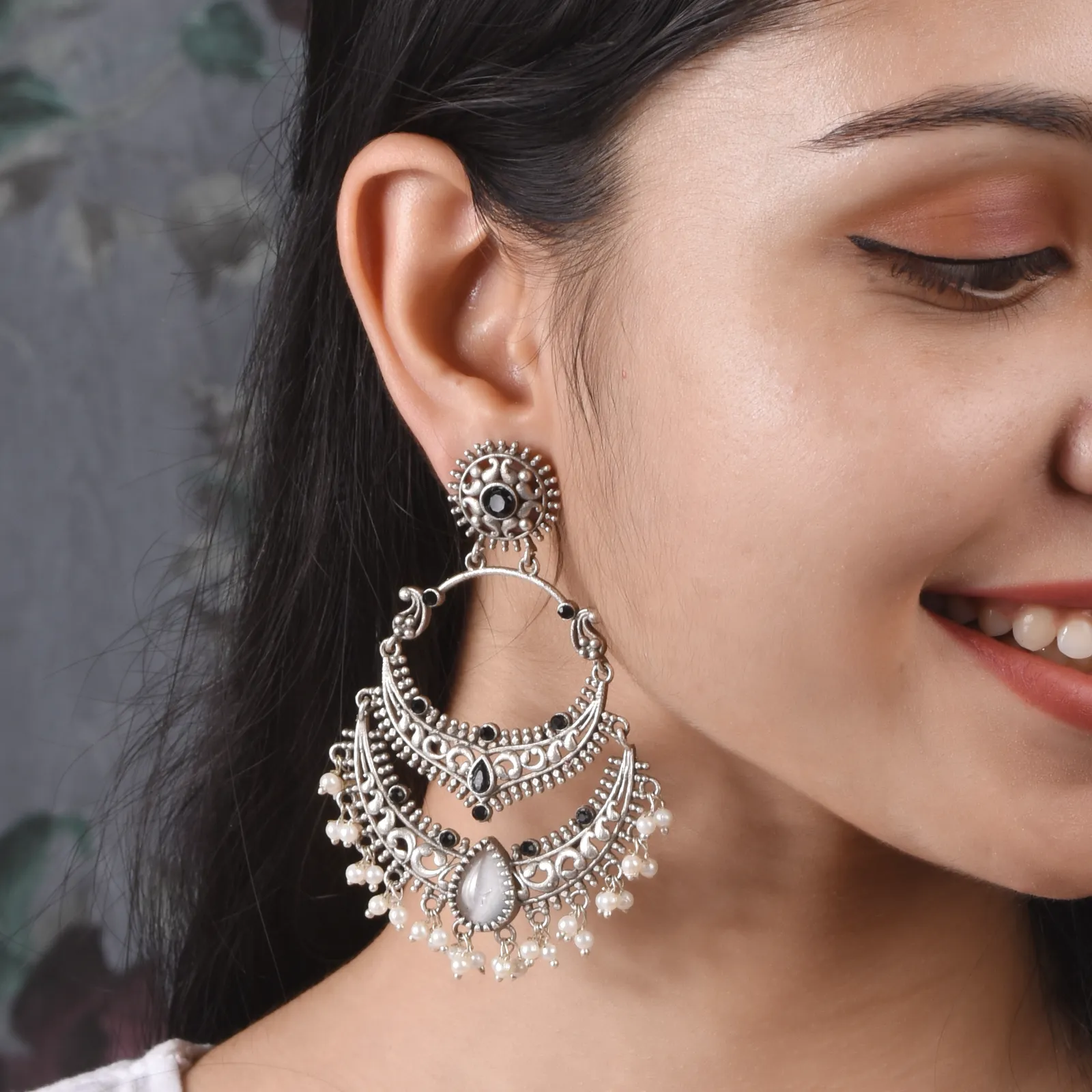 Mugdha Chandbali Earrings