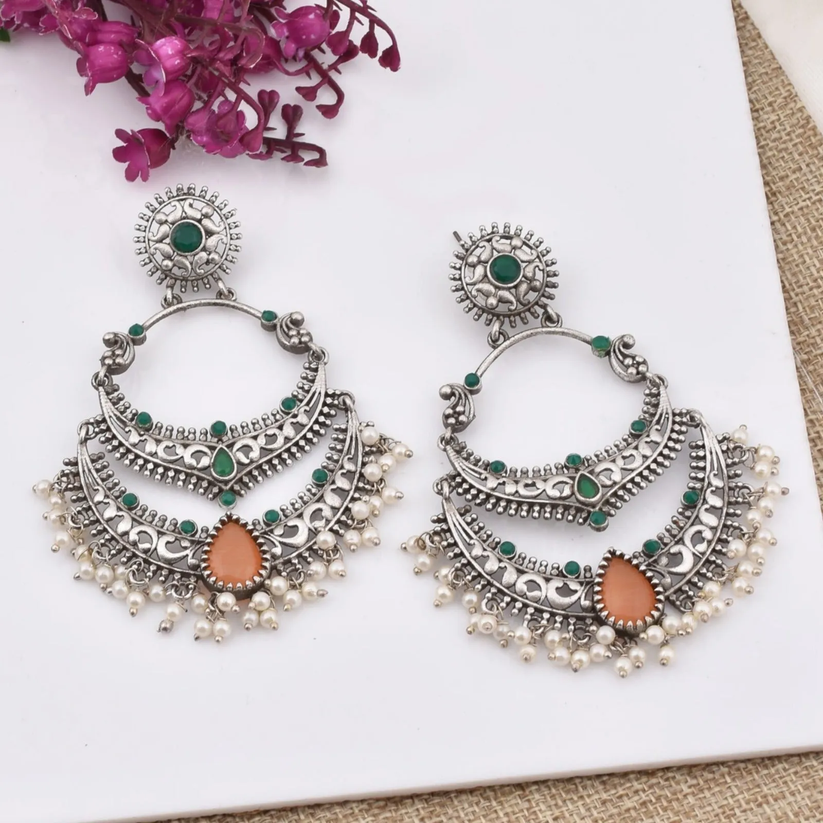 Mugdha Chandbali Earrings