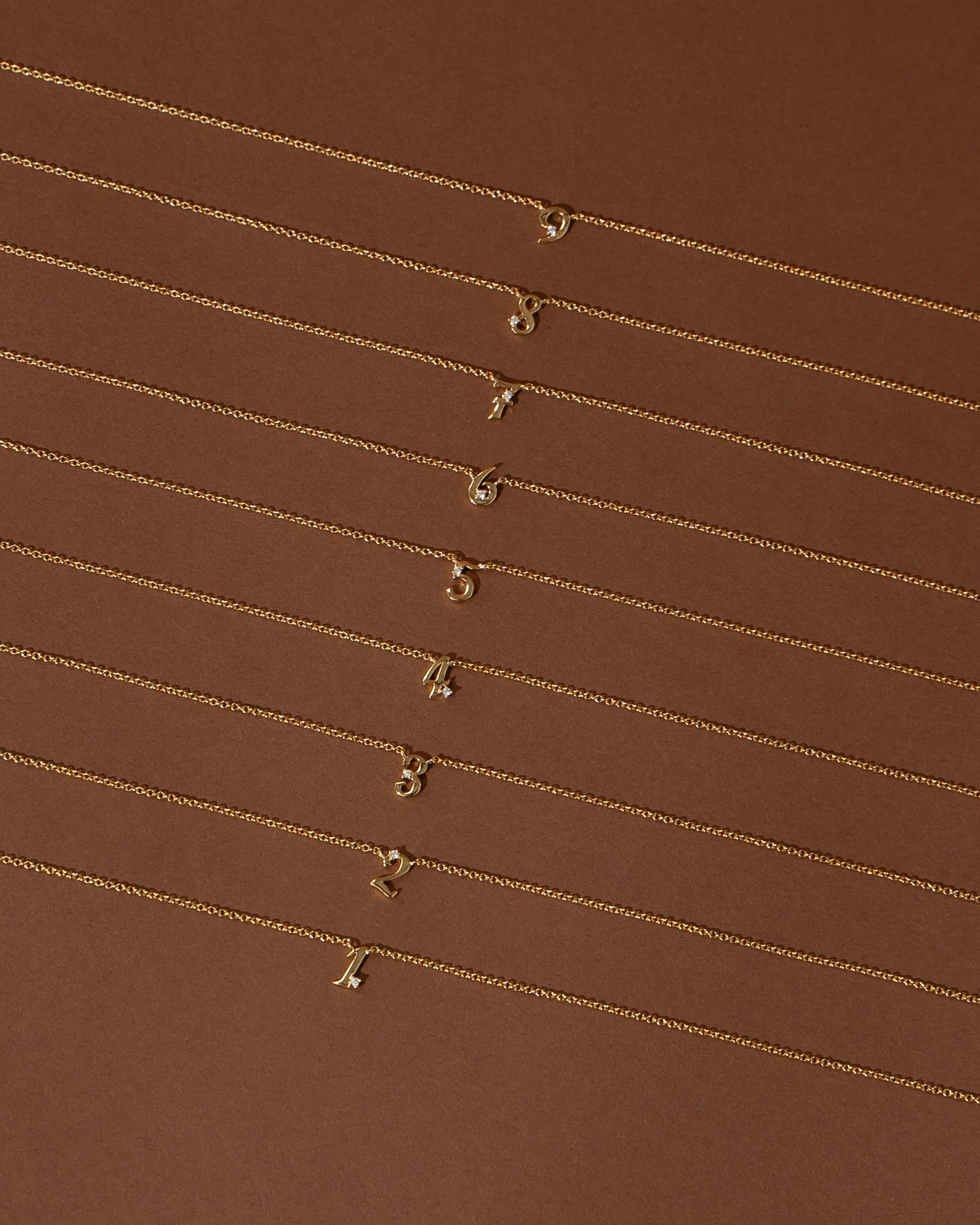 Petite 4 Numeral Necklace