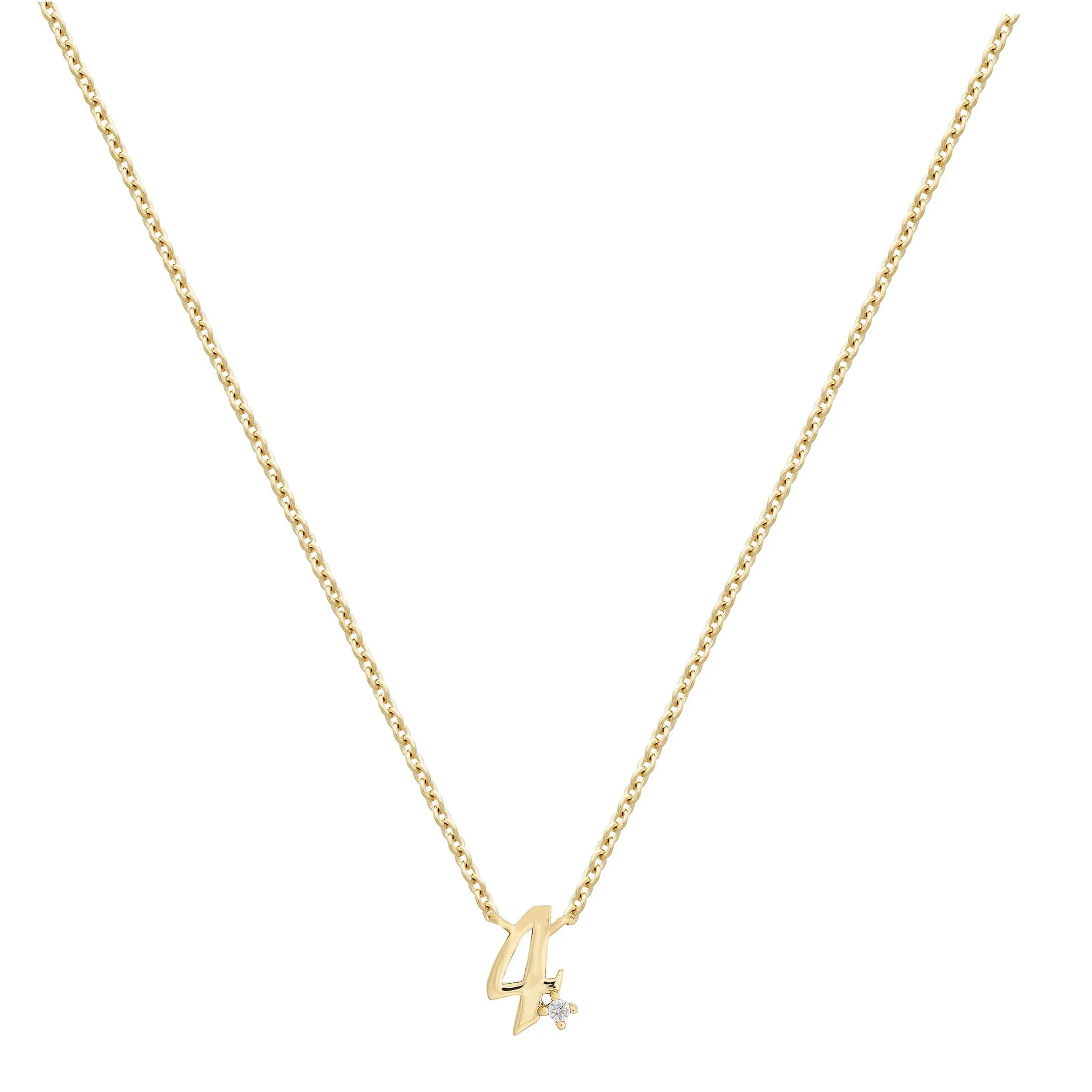 Petite 4 Numeral Necklace