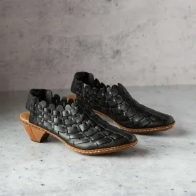 Rieker - Sina - Black & Woven Grey