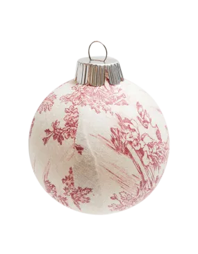 Toile Christmas Ornament